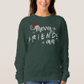 Sweatshirt Noël Joyeux amis Santa Hat Correspondant Fami (Devant)