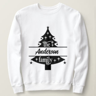 Sweatshirt noël, joyeux et lumineux, joyeux, moderne, rétro t