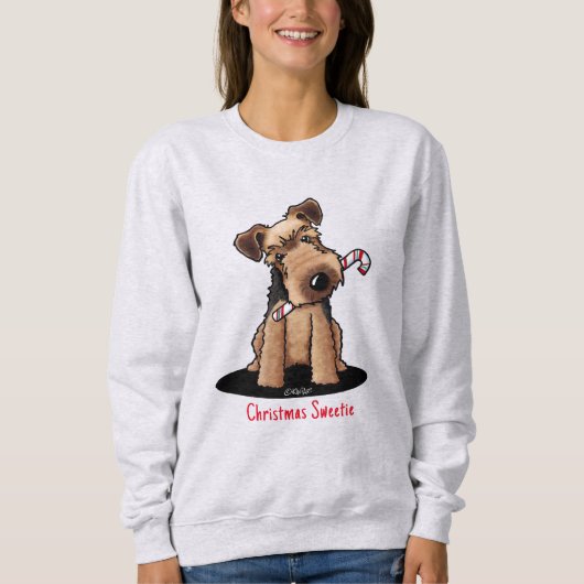 Sweatshirt Noël KiniArt Welsh Terrier (Devant)
