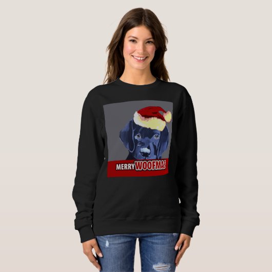 Sweatshirt Noël Labrador 189 (Devant entier)