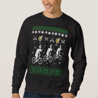 Sweatshirt Noël laid à vélo