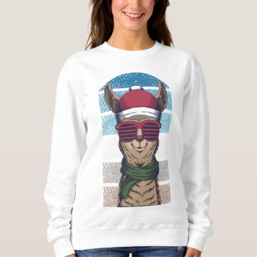 Sweatshirt Noël Llama (Devant)