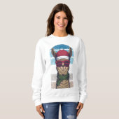 Sweatshirt Noël Llama (Devant entier)