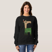 Sweatshirt Noël Llama (Devant entier)