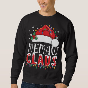 Sweatshirt Noël Memaw Claus Funny Pajama Famille Correspondan