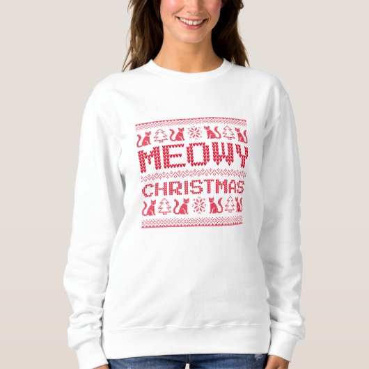 Sweatshirt Noël Meowy (Devant)