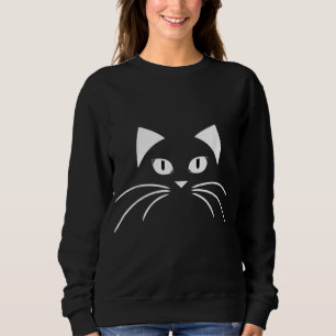 Sweatshirt Noël Mignonne Chat Noir Noël