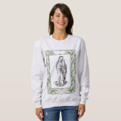 Sweatshirt Noël Nativité Madonna et Enfant Holly Frontière (Devant entier)