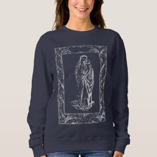 Sweatshirt Noël Nativité Madonna et Enfant Holly Frontière