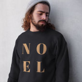 Sweatshirt Noel noir et or | Noël tendance et élégant
