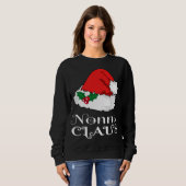 Sweatshirt Noël Nonna Claus Correspondant Pyjama Santa Hat X- (Devant entier)