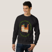 Sweatshirt Noël passé avec les chats n'est jamais l'échauffem (Devant entier)