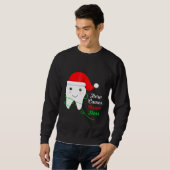 Sweatshirt Noël Père Noël Floss Dental Hygiénistes Dentistes (Devant entier)