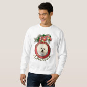 Sweatshirt Noël - plate-forme les halls - Bichons (Devant entier)