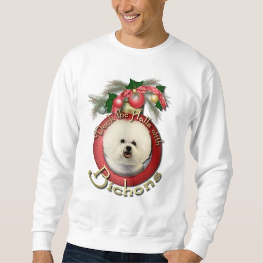 Sweatshirt Noël - plate-forme les halls - Bichons (Devant)