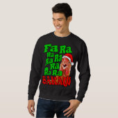 Sweatshirt Noël Poulet De Noël Fa Ra Ra Ra Vilain Noël (Devant entier)