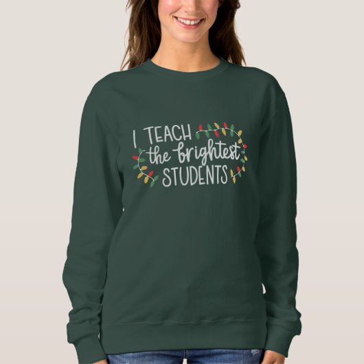 Sweatshirt Noël Prof Je Fais Cours Aux Étudiants Les Plus Bri (Devant)