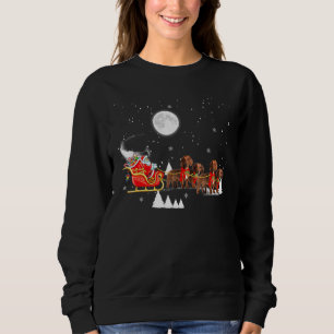Sweatshirt Noël Reindeer Dachshund Chien Teg Noël