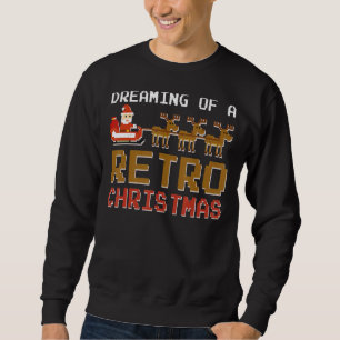Sweatshirt Noël Rétro 8 bits Pixelated Pixel Mauvais Noël
