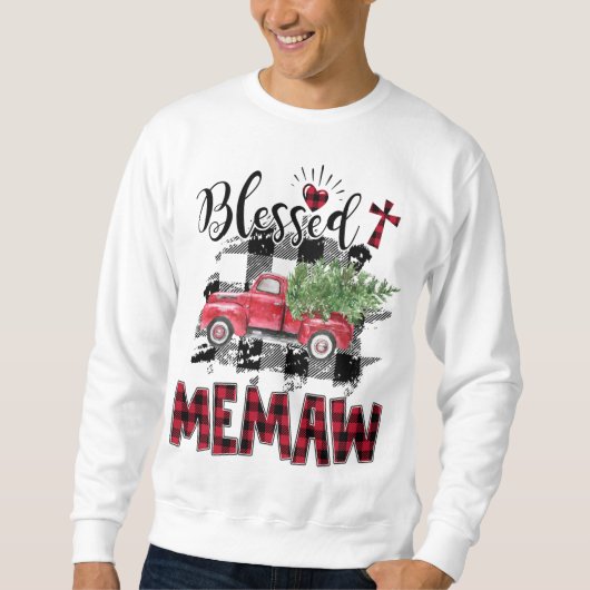 Sweatshirt Noël Rouge de la Mémaille (Devant)
