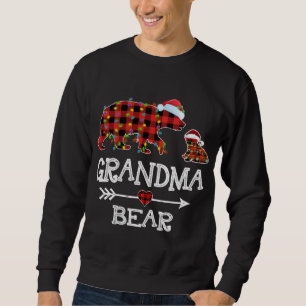 Sweatshirt Noël Rouge Jumelage Famille Noël Grand-mère B