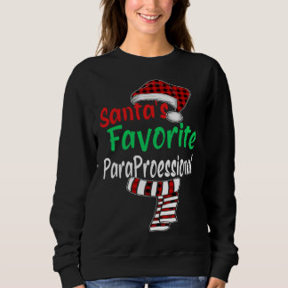 Sweatshirt Noël Santa Hat Père Noël Paraprofessionnel favori