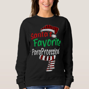 Sweatshirt Noël Santa Hat Père Noël Paraprofessionnel favori