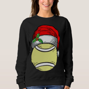 Sweatshirt Noël Santa Hat Tennis Sport Drôle Cadeau