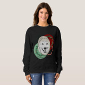 Sweatshirt Noël Sibérien Husky (Devant entier)