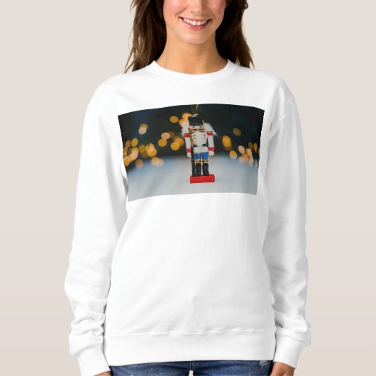 Sweatshirt Noël SlipperyJoe nutcracker figurine ornement (Devant)