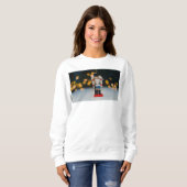 Sweatshirt Noël SlipperyJoe nutcracker figurine ornement (Devant entier)