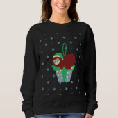 Sweatshirt Noël Sloth Blue Orament (Devant)