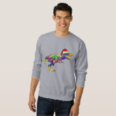 Sweatshirt Noël T Rex Père Noël (Devant entier)