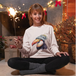 Sweatshirt Noël Toucan, personnalisable