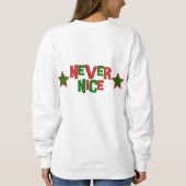 Sweatshirt Noël toujours vilain et jamais Nice de Derby de (Dos)