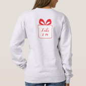 Sweatshirt Noel Vert Joyeux Noël (Dos)