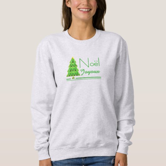Sweatshirt Noel Vert Joyeux Noël (Devant)