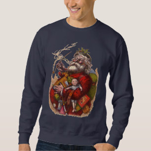 Sweatshirt Noël Vintage, Jouets de tuyaux du Père Noël victor