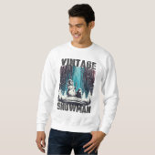 Sweatshirt Noël vintage Snowman (Devant entier)