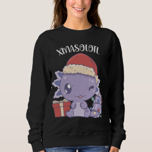 Sweatshirt Noël Xmasolotl Cute Axolotl