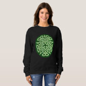 Sweatshirt Nœud pentacle occulte celtique Wicca (Devant entier)