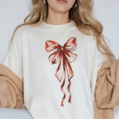 Sweatshirt Nœud Rose Élégant Coquette Féminin