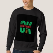 Sweatshirt noir à manches longues (Devant)