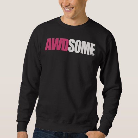 Sweatshirt noir awdsome (Devant)
