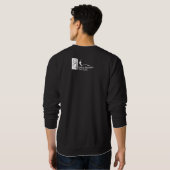 Sweatshirt Noir de base masculin filigrane (Dos entier)