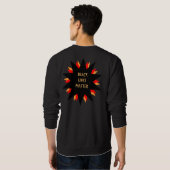 Sweatshirt noir de matière des vies (Dos entier)