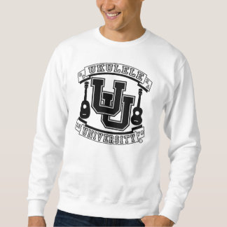 Sweatshirt Noir d'université d'ukulélé