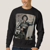 sweatshirt noir "Jeanne d'Arc" (Devant)