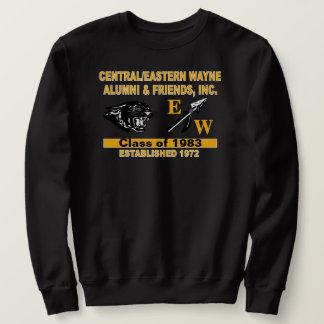 Sweatshirt noir Panther et EW