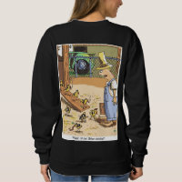 Sweatshirt noire de motards femmes retour